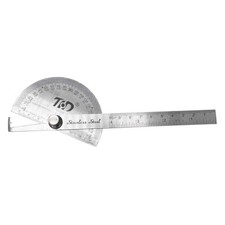 Stainless Steel Protractor 0-180 Degrees Adjustable General Measuring Tool