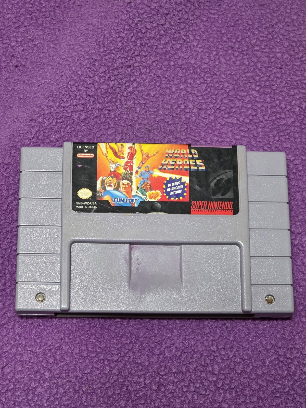 World Heroes 1 (Complete SNES Super Nintendo SNK Neo Geo Port)