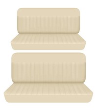 Fits 1959 To 1964 Cadillac Deville 4door Front And Rear Bench Seat Covers Beige