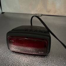 RadioShack Digital Alarm Clock Black Red Display Battery Backup Late 20th C