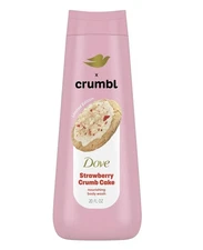 Dove Crumbl Strawberry Crumb Cake Body Wash 12 Fl Oz Moisturizing Cleanser