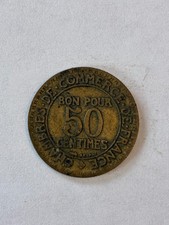 1922 50 centimes France coin - Ungraded and Circulated
