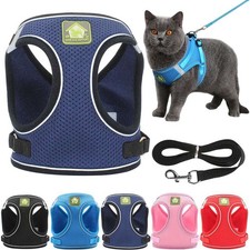 Cat Dog Pet Harness Adjustable Control Vest With Leash For Small Medium Dog