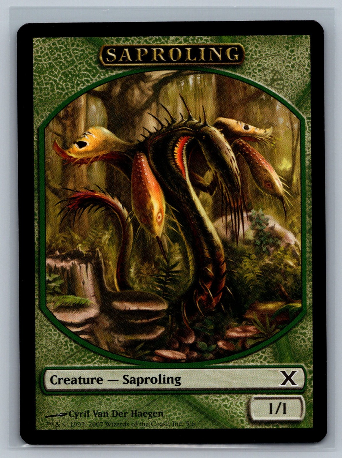 Magic The Gathering 10th Edition 4x Saproling Token #5/6 MTG TCG CCG Tenth