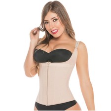Fajas Salome Colombianas Moldeadora, Chaleco Control Vientre Faja Salome 0313 BEIGE