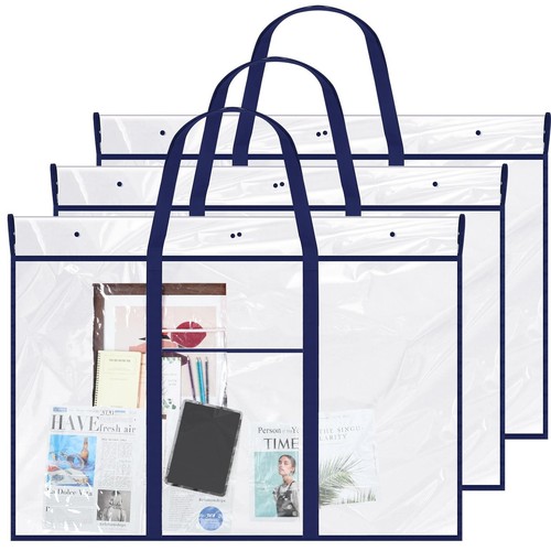 3 Pack Large Poster Storage Bag 48" x 36" Bulletin Board Holder Art Portfolio...