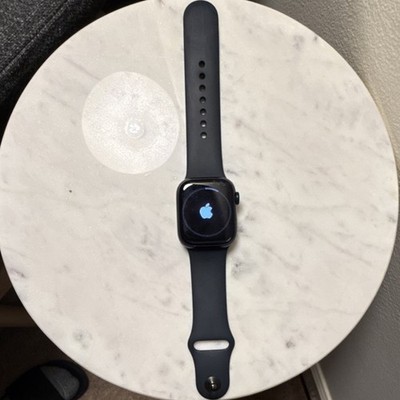 Apple Watch (S8) 41mm Black, Water-Resistant, 2 S/M Bands (Dark Green, Navy)