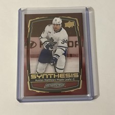 2023-24 Upper Deck Engrained Auston Matthews Synthesis Red #S-1 Maple Leafs