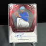 18/20 KUMAR ROCKER RC RUBY SHADOW AUTO 2025 Panini Flawless #SS-KR TEXAS RANGERS