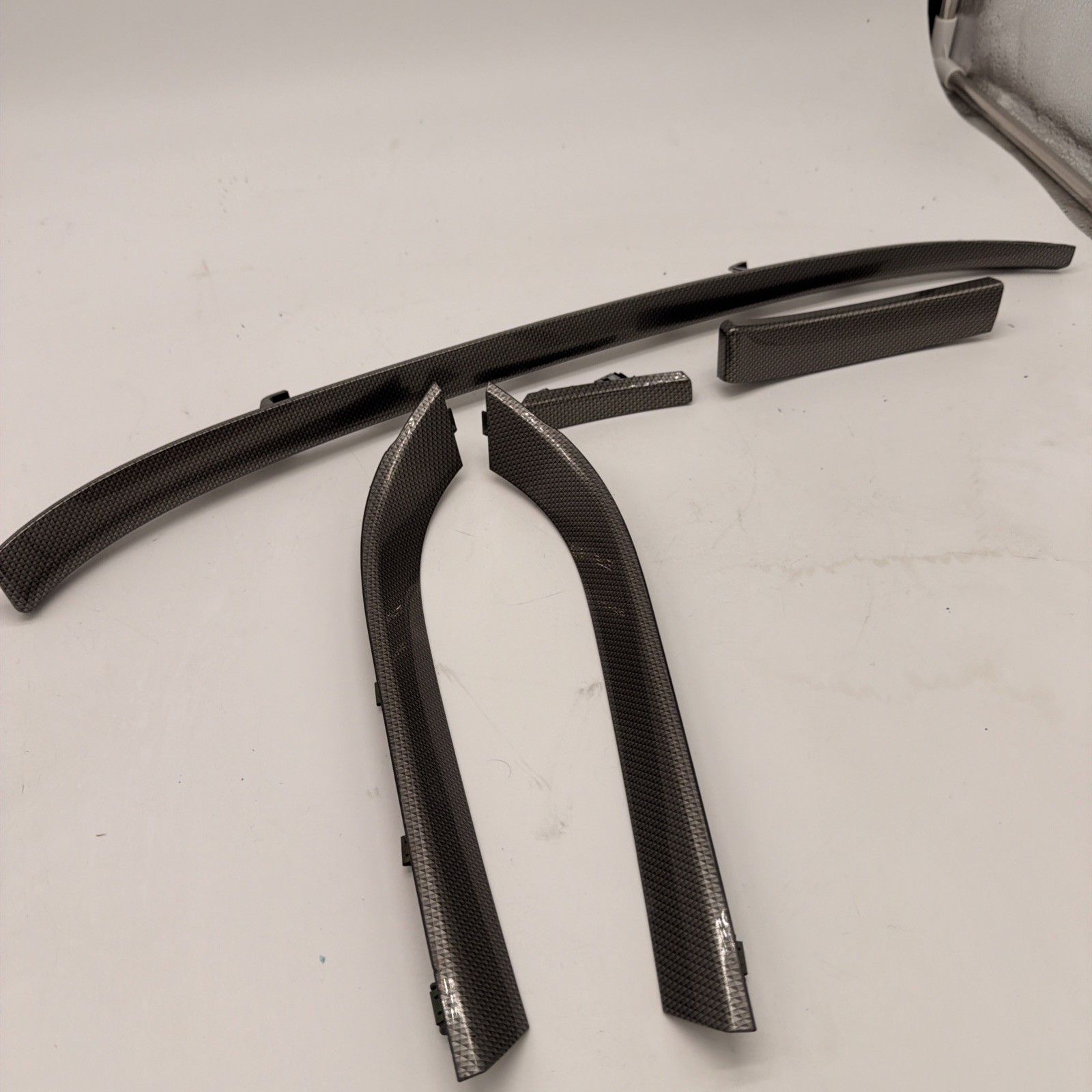 2008-2014 Cadillac CTS Set Of 5 Carbon Fiber Dashboard Dash Trim Panel OEM