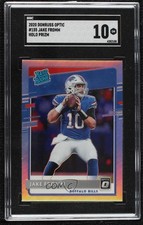 2020 Panini Donruss Optic Rated Rookies Holo Prizm Jake Fromm SGC 10 GEM 1i77