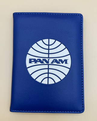 PAN AM Passport Cover/Holder, vintage style, certified Originals, BLUE, NWT