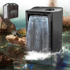 PUEUTU Upgraded Turtle Tank Filter Adjustable Internal Aquarium Filters Black