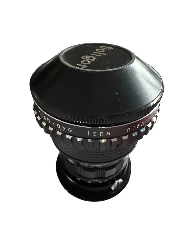 Lente Soligor ojo de pez 0,15X con tapa sin tapa trasera. Excelente Foto 3 de 4