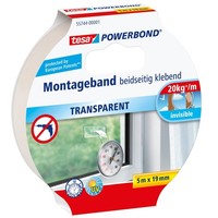 tesa Powerbond Montageband Transparent Doppelseitiges Klebeband 5 M X 19 Mm