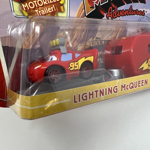 Mattel Disney Pixar Cars Mini Adventures Lightening McQueen & Trailer New Sealed - Picture 2 of 7