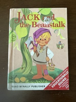 Vintage JACK and the BEANSTALK Rand McNally Tip-Top Elf Book ILLUSTRATED 1961