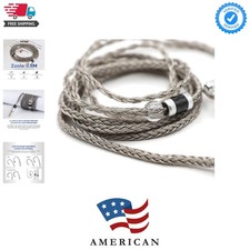 IEM Cable, 16 Core Silver Plated Earphone Upgraded Cords, 1.25m SPC in Ear Mo...