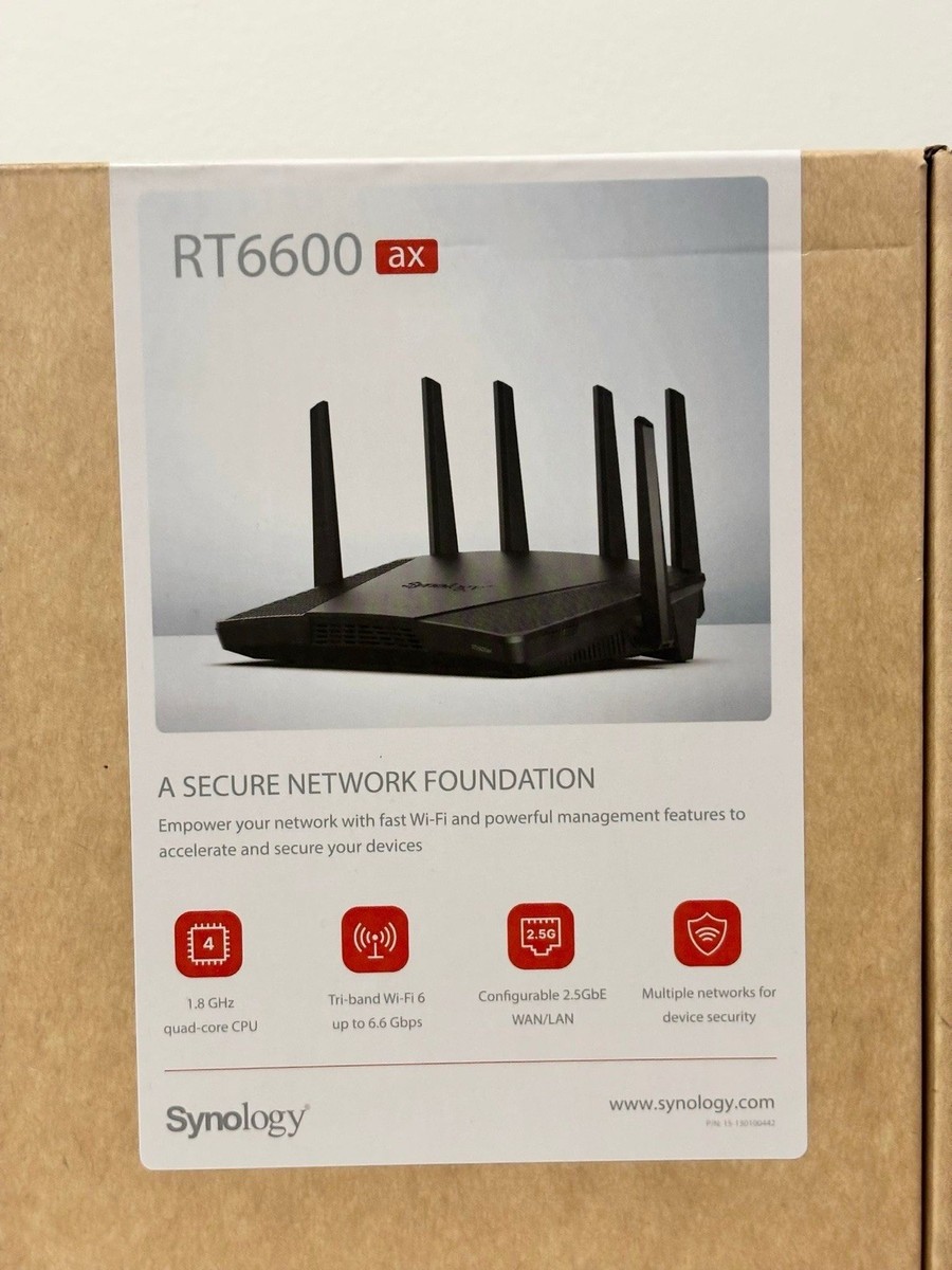 Synology - SYNOLOGY Wi-Fiルーター RT6600ax Wi-Fi 6 ax / Synology RT6600ax Tri-Band Wi-Fi 6 Router Review | PCMag