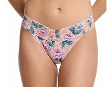 Hanky Panky Women's Pink Floral Garden Original Rise Thong Size OS 4-14
