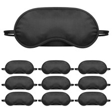 10 Pack Sleep Mask Eye Mask Blindfold, Soft Sleeping Masks with Nose Pad and ...
