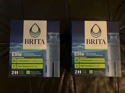 BRITA Elite Replacement Filters 4 Filters (BRAND NEW FACTORY SEALED IN BOX)