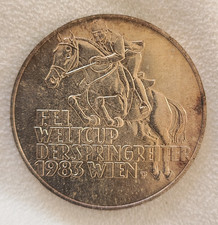 1983 Austria 500 schilling silver coin -Horse Jumping Championship commemorative