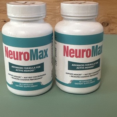 NeuroMax Nootropic Pills Natural Formula Brain Supplement 120 Capsules EXP 09/27