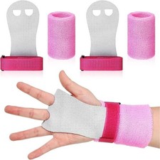 Gymnastics Palm Guard Kids Ring Hook&Loop Grip Bar Hand Leather Grips Protector
