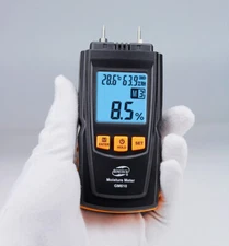 Digital LCD Display GM610 Wood Moisture Meter 2Pins Humidity Tester Timber