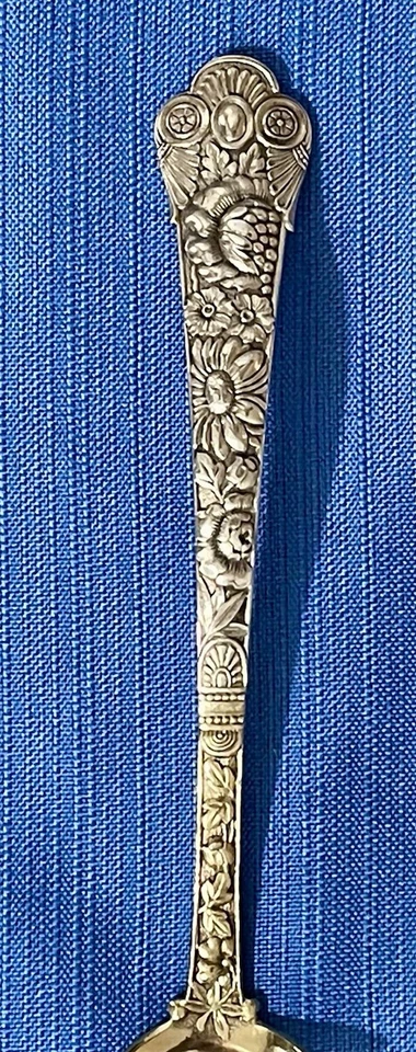 Горчичный ковш Gorham Cluny из чистого серебра - золотая стирка 1880 г. под старину Gorham - Изображение 3 из 4