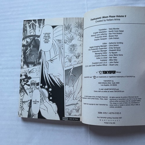 Moon Phase Vol 9 Tokyopop Manga Book Paperback Rare Volume Anime Tsukuyomi - Picture 11 of 11