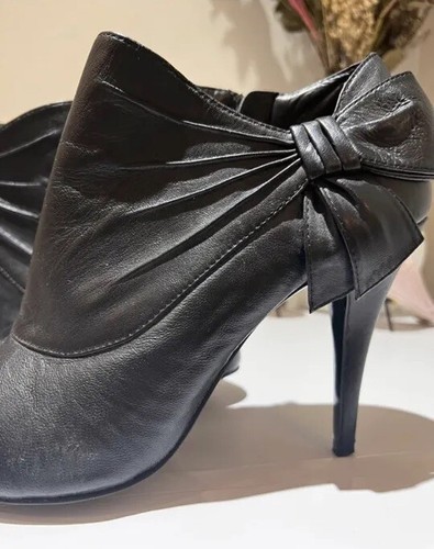 jasper conran black leather ankle boots - Picture 2 of 6