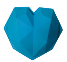 MOLDE CORAZÓN ROMPIBLE (azul), molde de chocolate corazón grande día de San Valentín, hornear,
