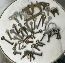 Antique Vintage Key Lot 51 Collector Skeleton...
