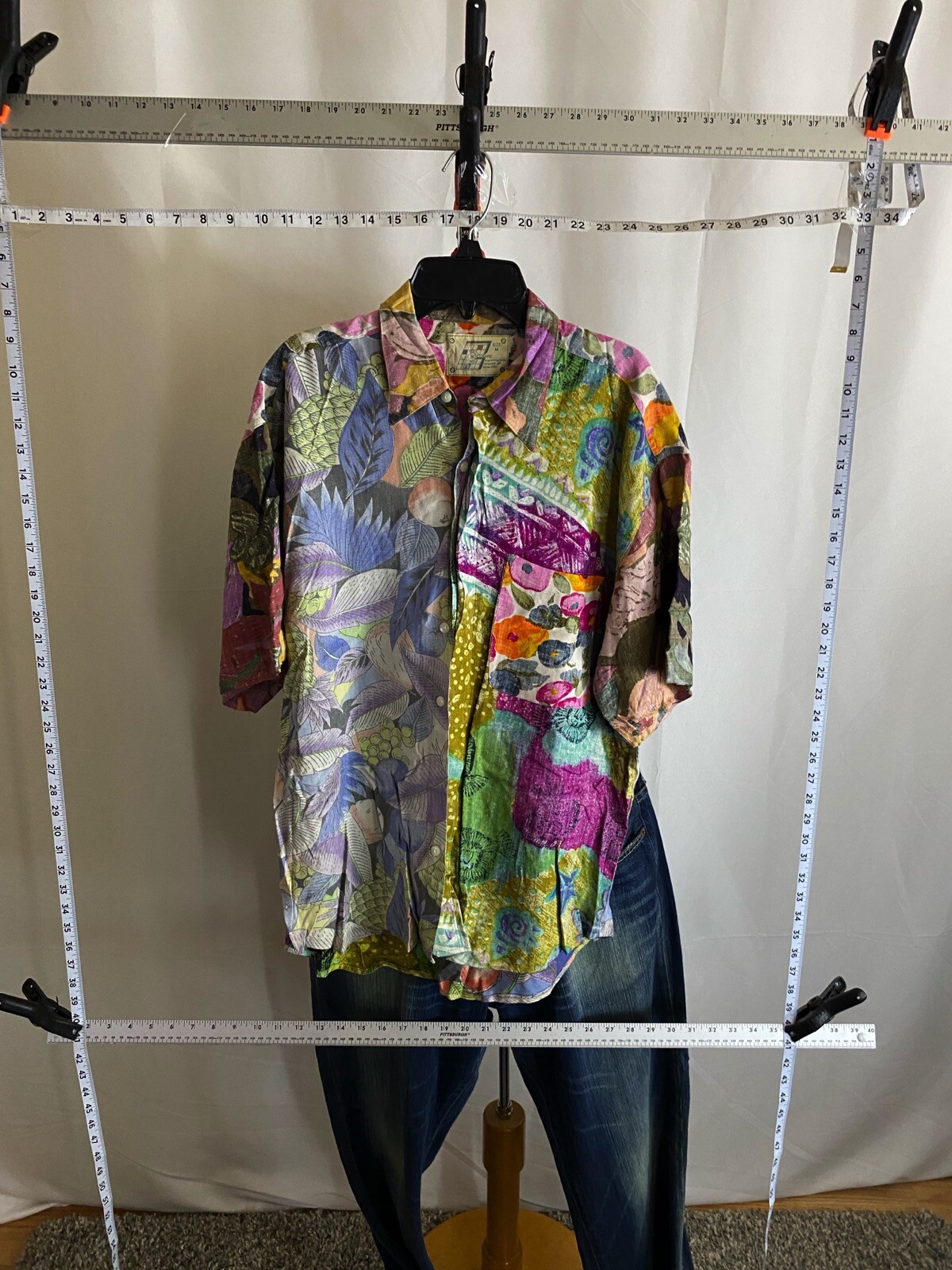 Basic Software VTG Artwork SHORT SLEEVE BUTTON UP… - image 2