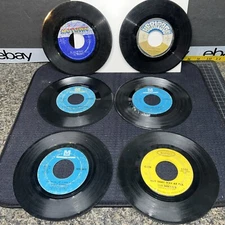 Lot of (6) 1960s 45s 7" Vinyl Record  Preowned Untested See Description