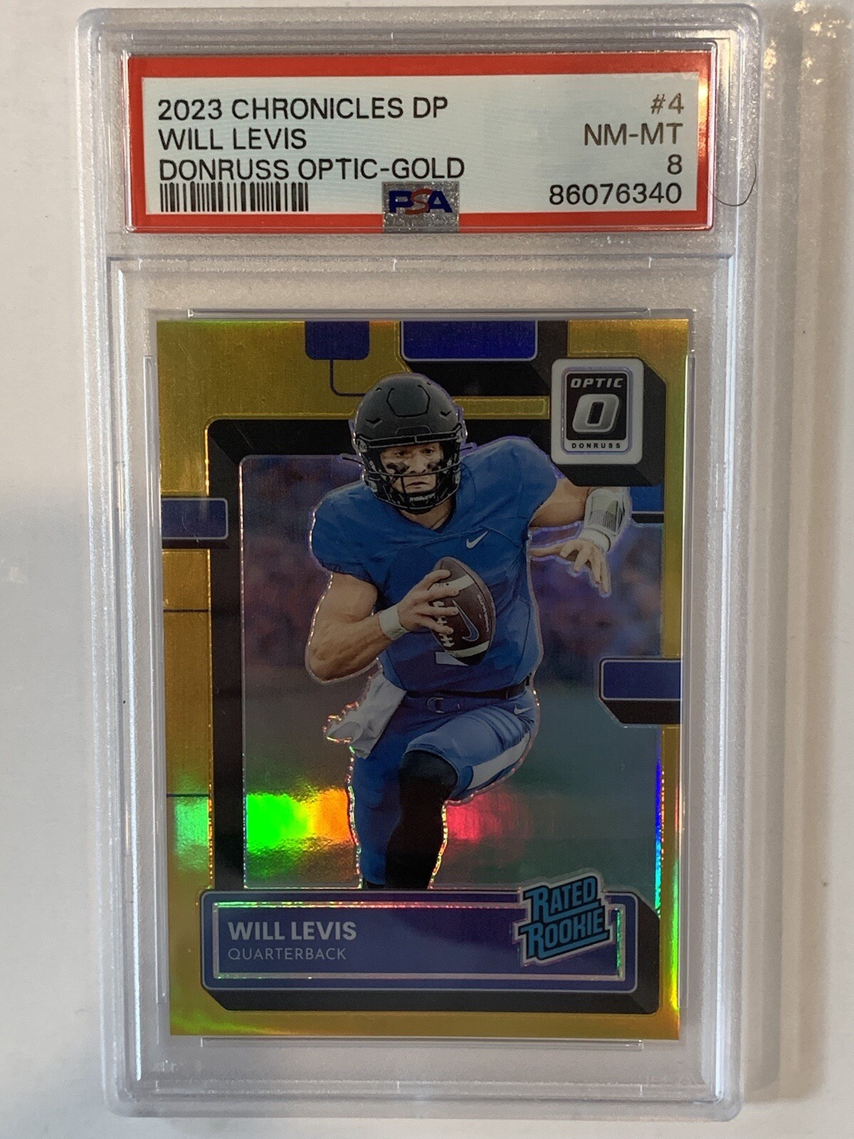 Will Levis Panini Chronicles Draft Picks Donruss Optic #4 Gold
