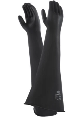 Ansell AlphaTec Marigold 87-108 Emperor Heavy Wt Rubber Gloves Gauntlets 24 inch
