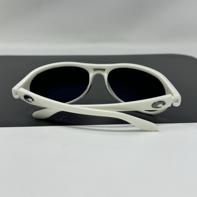 Costa Del Mar Pumphouse Sunglasses White Pearl frame blue Glass lens Japan Costa Del Mar Pumphouse Sunglasses White Pearl frame blue  main image 4
