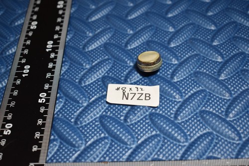 Brass piston top finger press screw button dipin Pearl #8x32 trumpet/cornet #N7Z