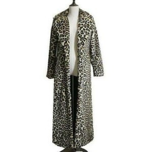 full length leopard print coat