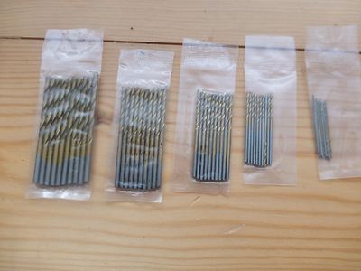 Kleines Bohrer-Set, 50-teilig, 5 Größen, Holzarbeiten/Gitarrenbauer Zapfen Kinnstütze Beschlag.