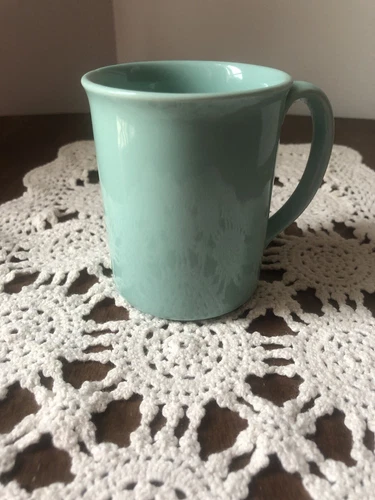 VTG  Corning Ware Coffee Mug Microwavable Aqua/Seafoam Green Teal Cup