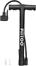 FITTOO Portable Mini High Pressure Bike Hand Air Pump Inflator Black
