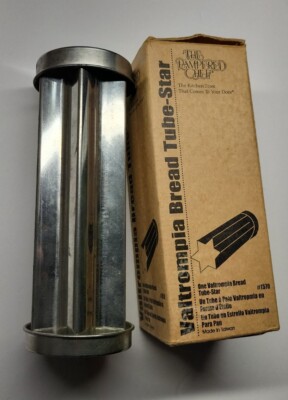 NEW The Pampered Chef #1570 | Valtrompia Bread Tube | Star Shape | Cookie Mold