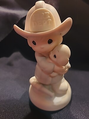 Precious Moments 1986  Love Rescued Me  Fire Fighter #102393 No Box 