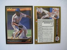 VINCE COLEMAN CARDS You Pick 1986-1995 Topps Fleer Donruss Leaf Score Upper Deck