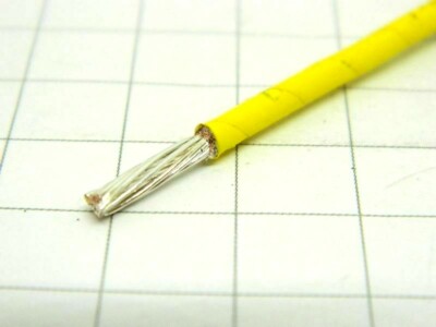 Cavo Schermato 1xAWG26 Kapton/Teflon Azzurro Riga Bianca Argentato 2micron , Space Cable - Foto 9