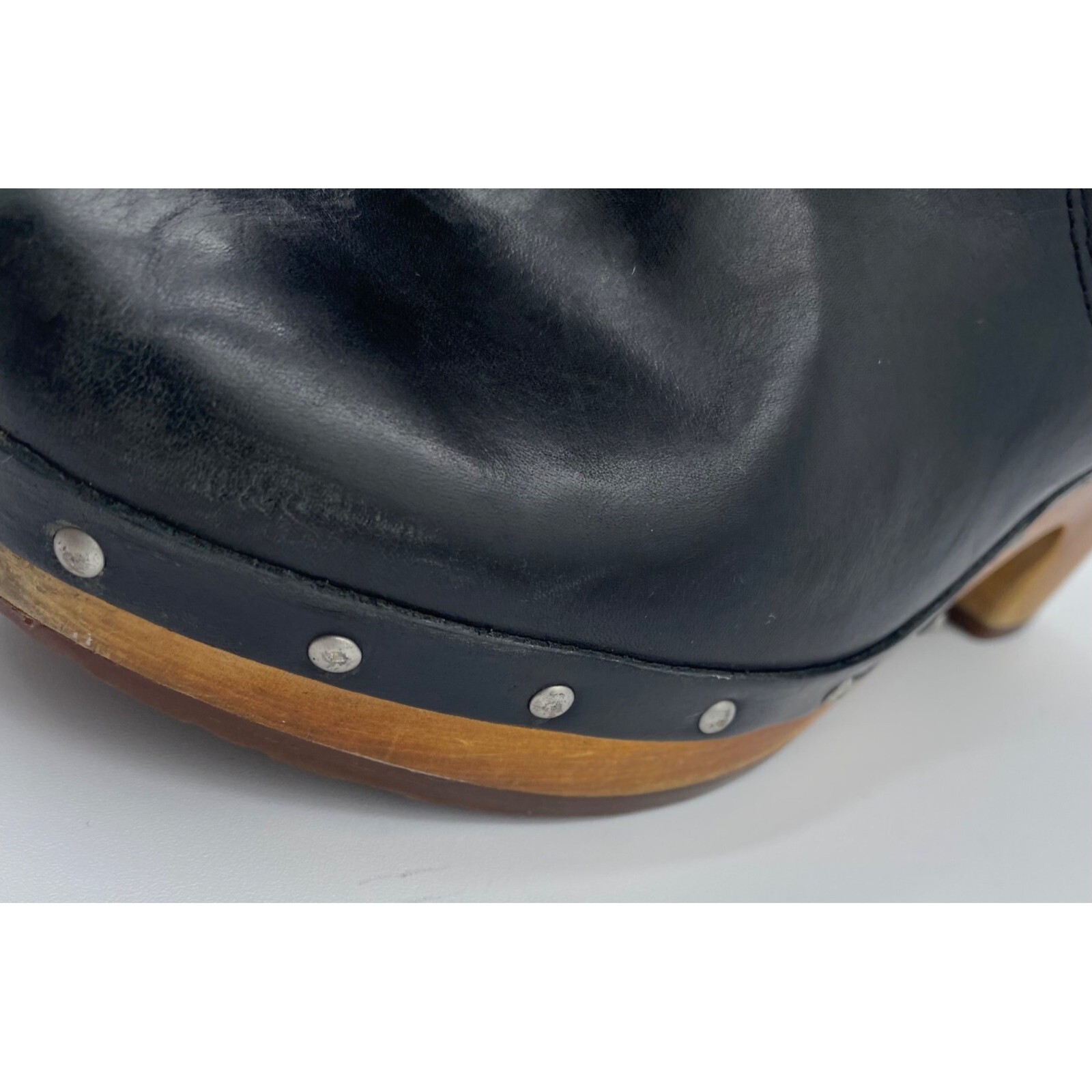 UGG Australia Black Leather Solid Casual Size 7 B… - image 9